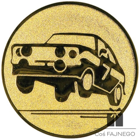 Emblemat samoprzylepny / Samochody / Złoty / 50 mm