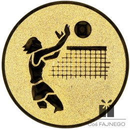 Emblemat samoprzylepny / Siatkówka / Złoty / 25 mm