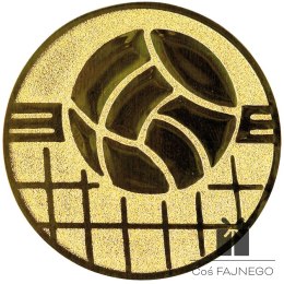 Emblemat samoprzylepny / Siatkówka / Złoty / 25 mm