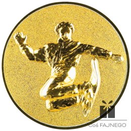 Emblemat samoprzylepny / Snowboard / Złoty / 25 mm