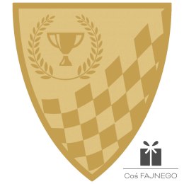 Emblemat samoprzylepny / Sporty motorowe / Złoty / 40x45 mm