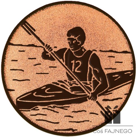 Emblemat samoprzylepny / Sporty wodne / Brązowy / 25 mm