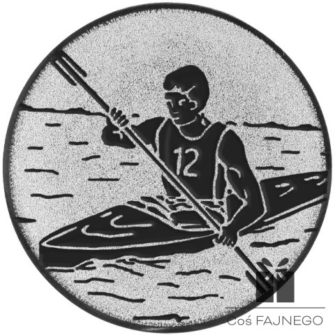 Emblemat samoprzylepny / Sporty wodne / Srebrny / 25 mm