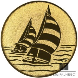 Emblemat samoprzylepny / Sporty wodne / Złoty / 25 mm