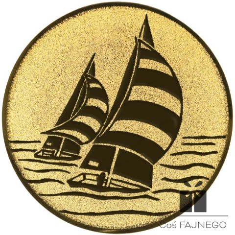 Emblemat samoprzylepny / Sporty wodne / Złoty / 25 mm