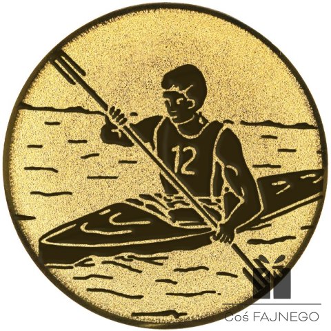 Emblemat samoprzylepny / Sporty wodne / Złoty / 25 mm