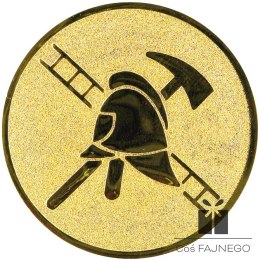 Emblemat samoprzylepny / Strażactwo / Złoty / 25 mm