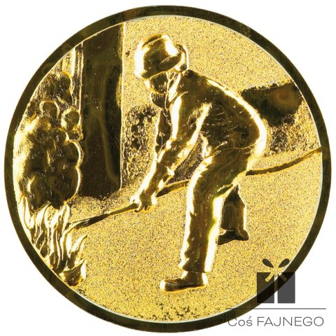 Emblemat samoprzylepny / Strażactwo / Złoty / 25 mm