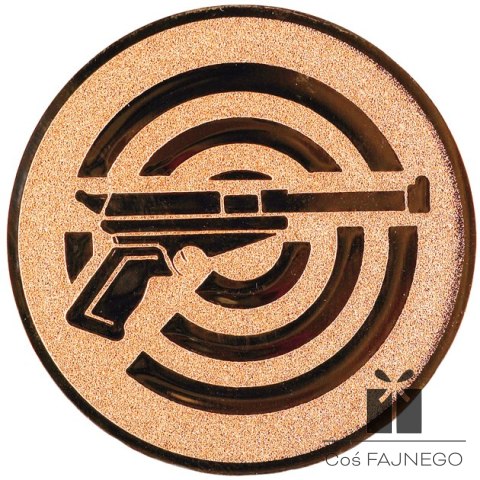 Emblemat samoprzylepny / Strzelectwo / Brązowy / 50 mm