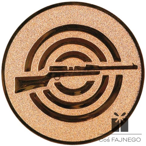 Emblemat samoprzylepny / Strzelectwo / Brązowy / 50 mm