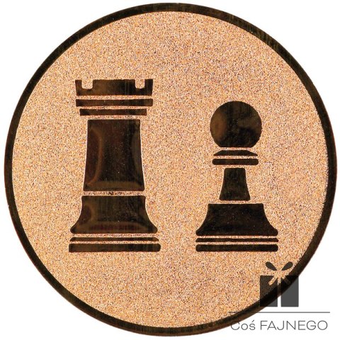 Emblemat samoprzylepny / Szachy / Brązowy / 50 mm