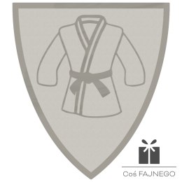 Emblemat samoprzylepny / Sztuki walki / Srebrny / 40x45 mm