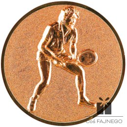 Emblemat samoprzylepny / Tenis / Brązowy / 25 mm