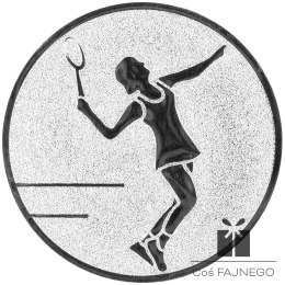 Emblemat samoprzylepny / Tenis / Srebrny / 50 mm