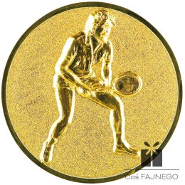 Emblemat samoprzylepny / Tenis / Złoty / 25 mm