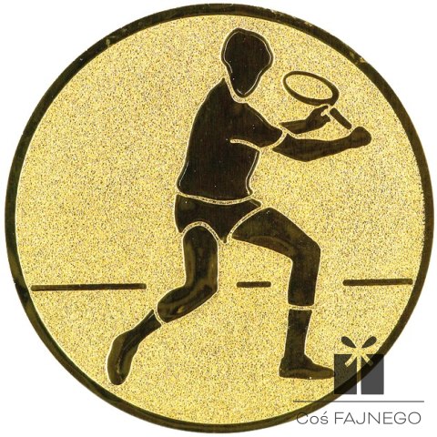 Emblemat samoprzylepny / Tenis / Złoty / 50 mm
