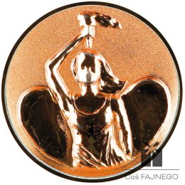 Emblemat samoprzylepny / Uniwersalny / Brązowy / 25 mm