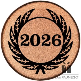 Emblemat samoprzylepny / Uniwersalny / Brązowy / 25 mm