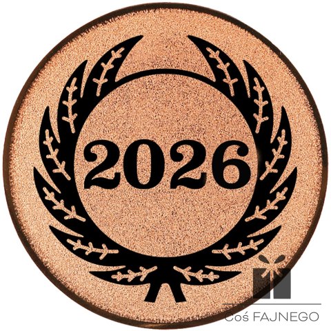 Emblemat samoprzylepny / Uniwersalny / Brązowy / 25 mm