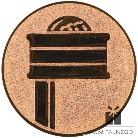 Emblemat samoprzylepny / Uniwersalny / Brązowy / 50 mm