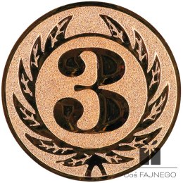 Emblemat samoprzylepny / Uniwersalny / Brązowy / 50 mm