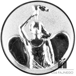 Emblemat samoprzylepny / Uniwersalny / Srebrny / 25 mm