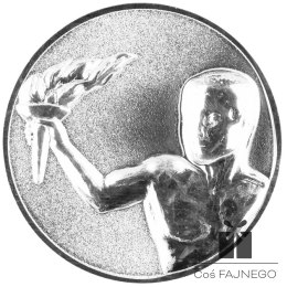 Emblemat samoprzylepny / Uniwersalny / Srebrny / 25 mm