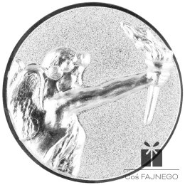 Emblemat samoprzylepny / Uniwersalny / Srebrny / 25 mm