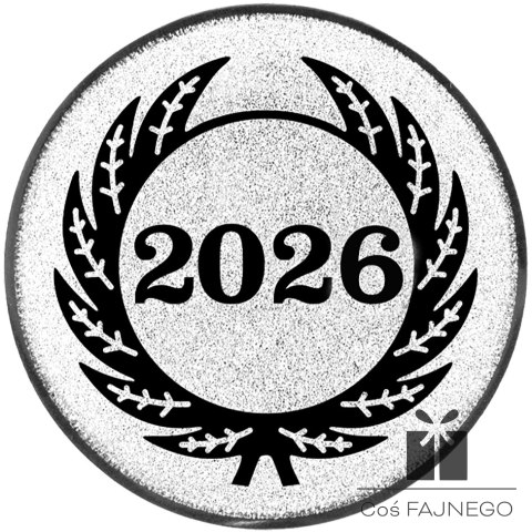 Emblemat samoprzylepny / Uniwersalny / Srebrny / 25 mm