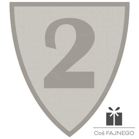 Emblemat samoprzylepny / Uniwersalny / Srebrny / 40x45 mm