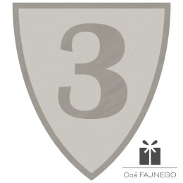 Emblemat samoprzylepny / Uniwersalny / Srebrny / 40x45 mm