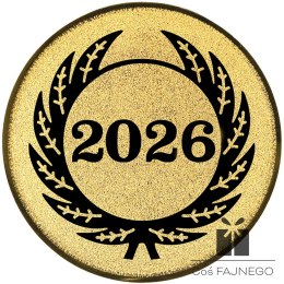 Emblemat samoprzylepny / Uniwersalny / Złoty / 25 mm