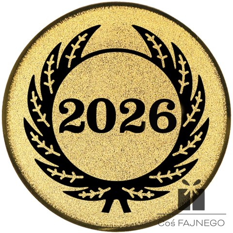 Emblemat samoprzylepny / Uniwersalny / Złoty / 25 mm