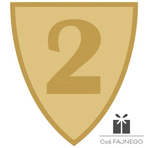Emblemat samoprzylepny / Uniwersalny / Złoty / 40x45 mm