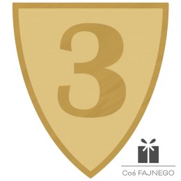 Emblemat samoprzylepny / Uniwersalny / Złoty / 40x45 mm