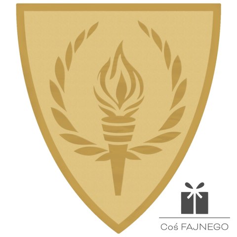 Emblemat samoprzylepny / Uniwersalny / Złoty / 40x45 mm