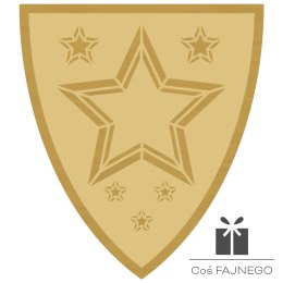 Emblemat samoprzylepny / Uniwersalny / Złoty / 40x45 mm