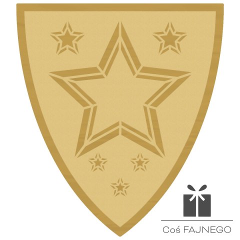 Emblemat samoprzylepny / Uniwersalny / Złoty / 40x45 mm