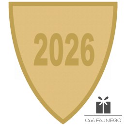 Emblemat samoprzylepny / Uniwersalny / Złoty / 40x45 mm