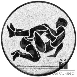 Emblemat samoprzylepny / Wrestling / Srebrny / 25 mm