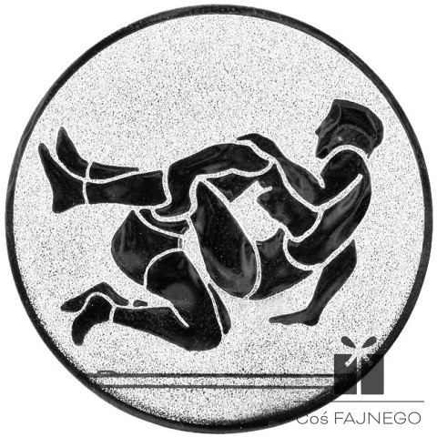 Emblemat samoprzylepny / Wrestling / Srebrny / 25 mm