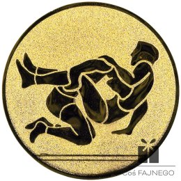 Emblemat samoprzylepny / Wrestling / Złoty / 25 mm