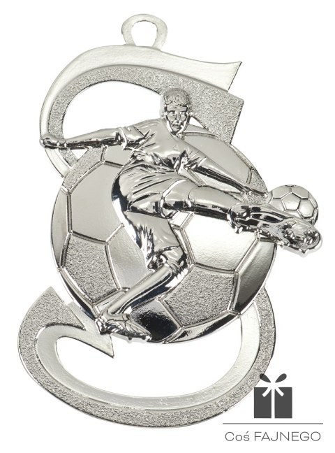 Medal / Piłka nożna mężczyźni / Srebrny / 59x40 mm