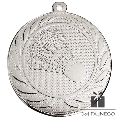 Medal / Badminton / Srebrny / 50 mm