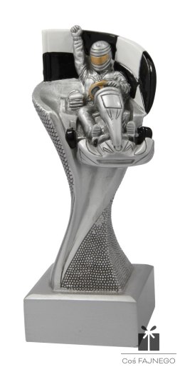 Statuetka / Karting / Srebrny / 55x145 mm