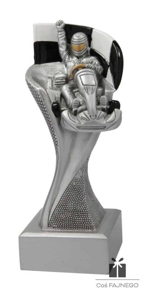 Statuetka / Karting / Srebrny / 55x145 mm