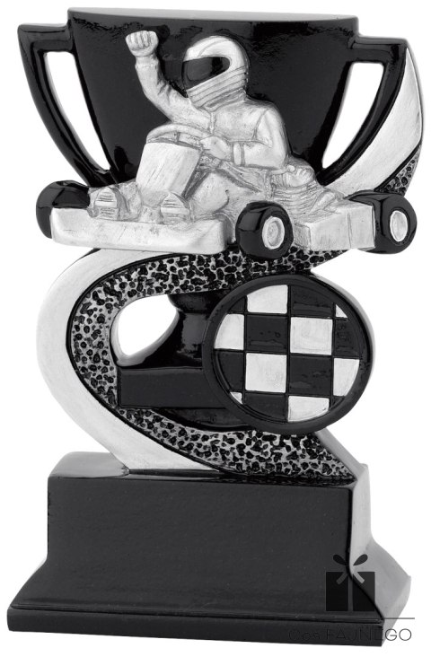 Statuetka / Karting / Srebrny / 80x120 mm