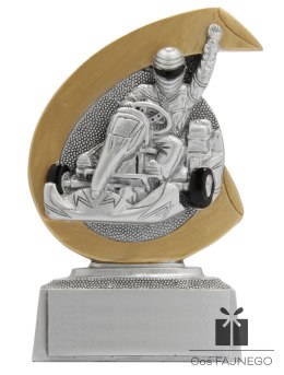 Statuetka / Karting / Złoty / 75x100 mm
