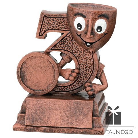 Statuetka / Uniwersalny / Brązowy / 85x95 mm