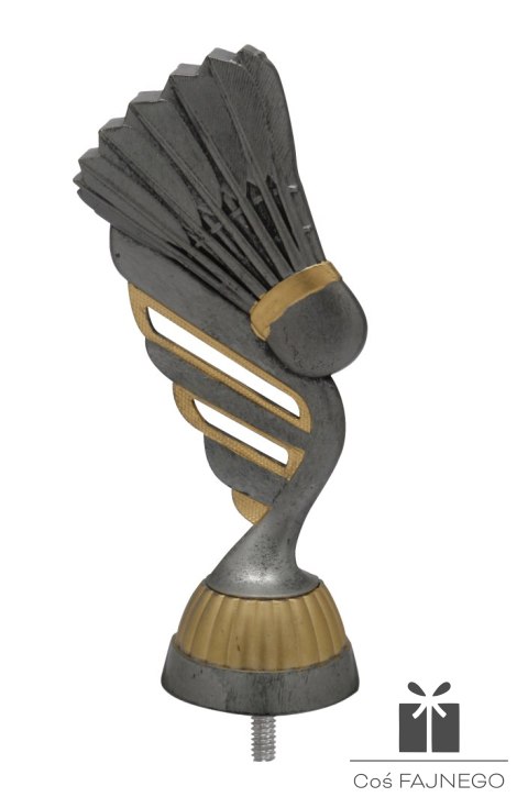 Figurka / Badminton / Srebrny/Złoty / 60x130 mm